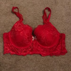 Victoria’s Secret Red Body Long Line Demi Size 36C